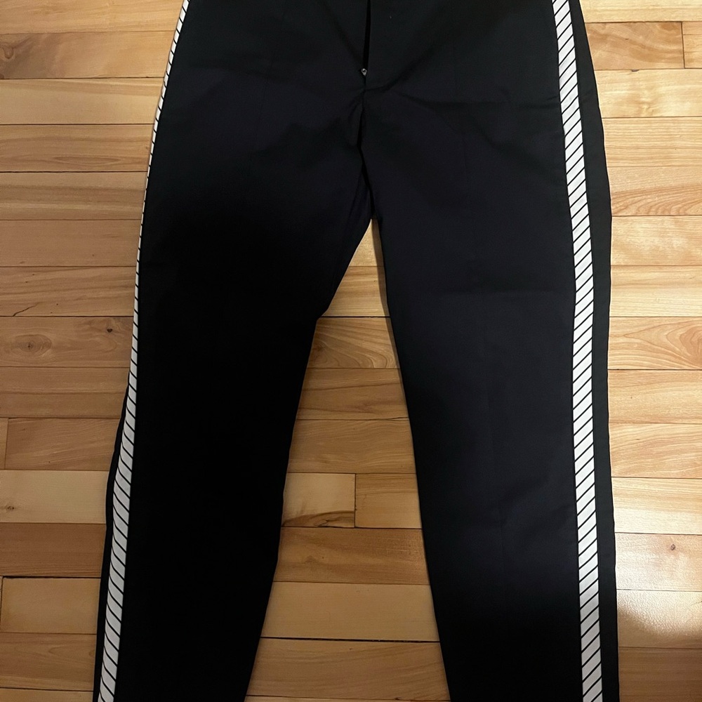 Joie women’s Black Pants with White Side Stripes